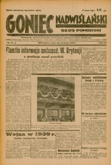 Goniec Nadwiślański: Głos Pomorski: Niezależne pismo poranne, poświęcone sprawom stanu średniego 1936.02.12 R.12 Nr35