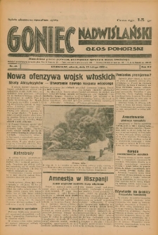 Goniec Nadwiślański: Głos Pomorski: Niezależne pismo poranne, poświęcone sprawom stanu średniego 1936.02.25 R.12 Nr46
