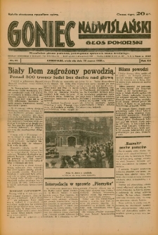 Goniec Nadwiślański: Głos Pomorski: Niezależne pismo poranne, poświęcone sprawom stanu średniego 1936.03.22 R.12 Nr69