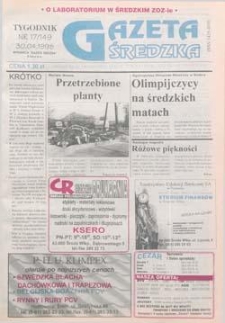 Gazeta Średzka 1998.04.30 Nr17(149)