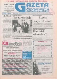 Gazeta Średzka 1998.06.25 Nr25(157)