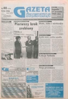 Gazeta Średzka 1998.10.08 Nr40(172)