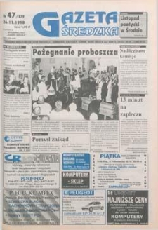 Gazeta Średzka 1998.11.26 Nr47(179)