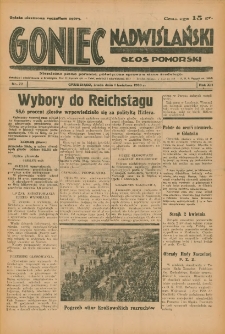 Goniec Nadwiślański: Głos Pomorski: Niezależne pismo poranne, poświęcone sprawom stanu średniego 1936.04.01 R.12 Nr77