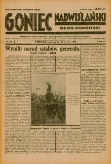Goniec Nadwiślański: Głos Pomorski: Niezależne pismo poranne, poświęcone sprawom stanu średniego 1936.04.26 R.12 Nr98