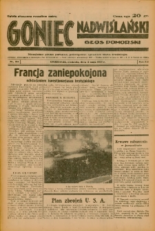 Goniec Nadwiślański: Głos Pomorski: Niezależne pismo poranne, poświęcone sprawom stanu średniego 1936.05.03 R.12 Nr104