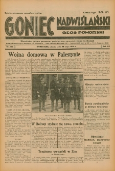 Goniec Nadwiślański: Głos Pomorski: Niezależne pismo poranne, poświęcone sprawom stanu średniego 1936.05.23 R.12 Nr120