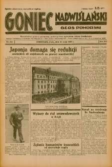 Goniec Nadwiślański: Głos Pomorski: Niezależne pismo poranne, poświęcone sprawom stanu średniego 1936.05.27 R.12 Nr123