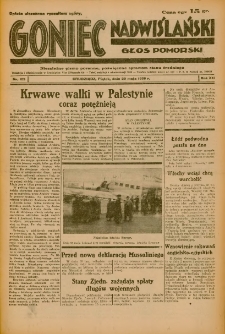 Goniec Nadwiślański: Głos Pomorski: Niezależne pismo poranne, poświęcone sprawom stanu średniego 1936.05.29 R.12 Nr125
