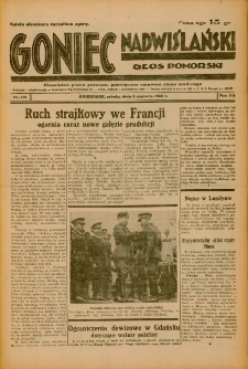 Goniec Nadwiślański: Głos Pomorski: Niezależne pismo poranne, poświęcone sprawom stanu średniego 1936.06.06 R.12 Nr131
