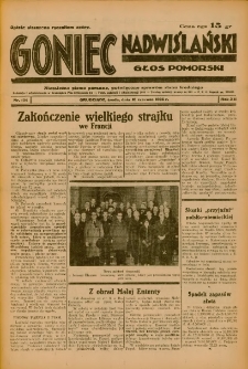 Goniec Nadwiślański: Głos Pomorski: Niezależne pismo poranne, poświęcone sprawom stanu średniego 1936.06.10 R.12 Nr134