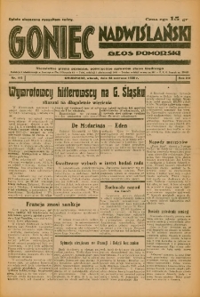 Goniec Nadwiślański: Głos Pomorski: Niezależne pismo poranne, poświęcone sprawom stanu średniego 1936.06.23 R.12 Nr144