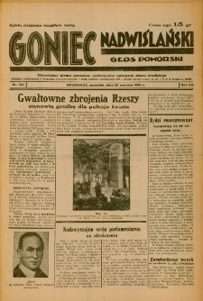 Goniec Nadwiślański: Głos Pomorski: Niezależne pismo poranne, poświęcone sprawom stanu średniego 1936.06.25 R.12 Nr146