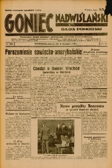 Goniec Nadwiślański: Głos Pomorski: Niezależne pismo poranne, poświęcone sprawom stanu średniego 1933.11.21 Nr268
