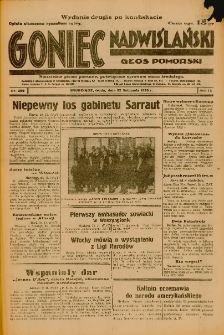 Goniec Nadwiślański: Głos Pomorski: Niezależne pismo poranne, poświęcone sprawom stanu średniego 1933.11.22 Nr269