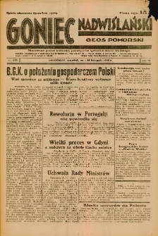 Goniec Nadwiślański: Głos Pomorski: Niezależne pismo poranne, poświęcone sprawom stanu średniego 1933.11.30 Nr276
