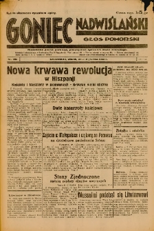 Goniec Nadwiślański: Głos Pomorski: Niezależne pismo poranne, poświęcone sprawom stanu średniego 1933.12.12 Nr285