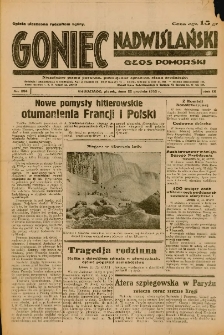 Goniec Nadwiślański: Głos Pomorski: Niezależne pismo poranne, poświęcone sprawom stanu średniego 1933.12.22 Nr294