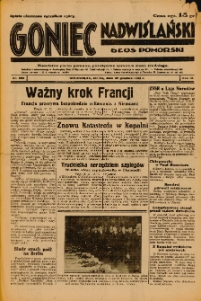 Goniec Nadwiślański: Głos Pomorski: Niezależne pismo poranne, poświęcone sprawom stanu średniego 1933.12.30 Nr299
