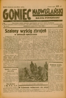 Goniec Nadwiślański: Głos Pomorski: Niezależne pismo poranne, poświęcone sprawom stanu średniego 1936.07.03 R.12 Nr153