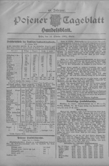 Posener Tageblatt. Handelsblatt 1905.10.14 Jg.44