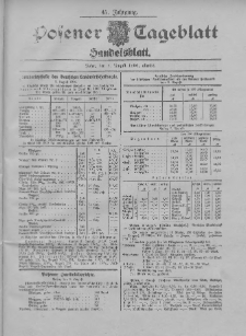 Posener Tageblatt. Handelsblatt 1906.08.03 Jg.45