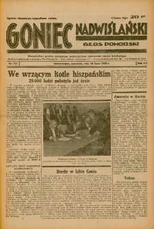 Goniec Nadwiślański: Głos Pomorski: Niezależne pismo poranne, poświęcone sprawom stanu średniego 1936.07.26 R.12 Nr172