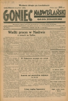 Goniec Nadwiślański: Głos Pomorski: Niezależne pismo poranne, poświęcone sprawom stanu średniego 1936.08.23 R.12 Nr195