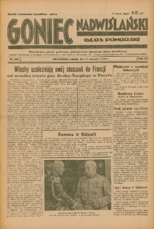 Goniec Nadwiślański: Głos Pomorski: Niezależne pismo poranne, poświęcone sprawom stanu średniego 1936.09.05 R.12 Nr206