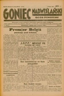 Goniec Nadwiślański: Głos Pomorski: Niezależne pismo poranne, poświęcone sprawom stanu średniego 1936.09.13 R.12 Nr213