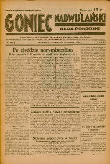 Goniec Nadwiślański: Głos Pomorski: Niezależne pismo poranne, poświęcone sprawom stanu średniego 1936.09.17 R.12 Nr216