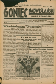 Goniec Nadwiślański: Głos Pomorski: Niezależne pismo poranne, poświęcone sprawom stanu średniego 1935.01.08 R.11 Nr6