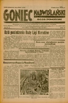 Goniec Nadwiślański: Głos Pomorski: Niezależne pismo poranne, poświęcone sprawom stanu średniego 1935.01.12 R.11 Nr10