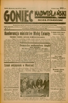 Goniec Nadwiślański: Głos Pomorski: Niezależne pismo poranne, poświęcone sprawom stanu średniego 1935.01.13 R.11 Nr11