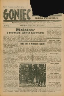 Goniec Nadwiślański: Głos Pomorski: Niezależne pismo poranne, poświęcone sprawom stanu średniego 1935.01.31 R.11 Nr26