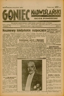 Goniec Nadwiślański: Głos Pomorski: Niezależne pismo poranne, poświęcone sprawom stanu średniego 1935.02.02 R.11 Nr28