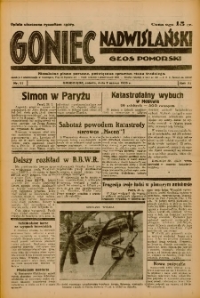 Goniec Nadwiślański: Głos Pomorski: Niezależne pismo poranne, poświęcone sprawom stanu średniego 1935.03.02 R.11 Nr51