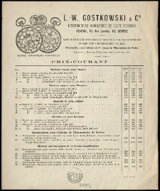 L.-W. Gostkowski & Co constructeurs d'horlogerie de haute pr&eacute;cision ...