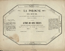 N 1. La Pologne 100 fr. journal Slave de Paris organe des int&eacute;r&ecirc;ts f&eacute;d&eacute;raux des peuples Slaves et alli&eacute;s des Slaves...
