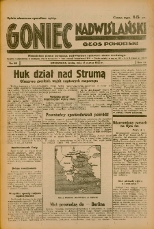 Goniec Nadwiślański: Głos Pomorski: Niezależne pismo poranne, poświęcone sprawom stanu średniego 1935.03.13 R.11 Nr60
