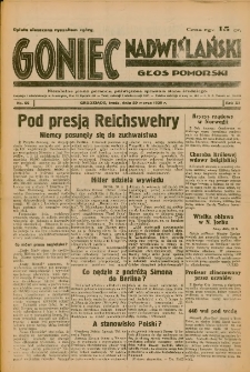 Goniec Nadwiślański: Głos Pomorski: Niezależne pismo poranne, poświęcone sprawom stanu średniego 1935.03.20 R.11 Nr66