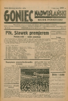 Goniec Nadwiślański: Głos Pomorski: Niezależne pismo poranne, poświęcone sprawom stanu średniego 1935.03.31 R.11 Nr76