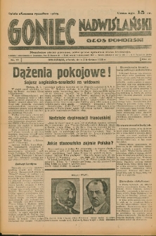 Goniec Nadwiślański: Głos Pomorski: Niezależne pismo poranne, poświęcone sprawom stanu średniego 1935.04.02 R.11 Nr77