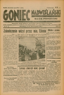 Goniec Nadwiślański: Głos Pomorski: Niezależne pismo poranne, poświęcone sprawom stanu średniego 1935.04.06 R.11 Nr81