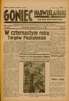 Goniec Nadwiślański: Głos Pomorski: Niezależne pismo poranne, poświęcone sprawom stanu średniego 1935.04.30 R.11 Nr100