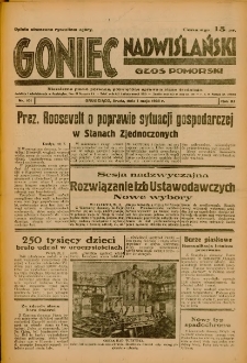 Goniec Nadwiślański: Głos Pomorski: Niezależne pismo poranne, poświęcone sprawom stanu średniego 1935.05.01 R.11 Nr101