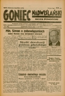 Goniec Nadwiślański: Głos Pomorski: Niezależne pismo poranne, poświęcone sprawom stanu średniego 1935.05.07 R.11 Nr105