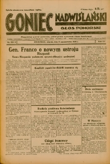 Goniec Nadwiślański: Głos Pomorski: Niezależne pismo poranne, poświęcone sprawom stanu średniego 1936.10.06 R.12 Nr232A