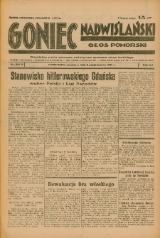 Goniec Nadwiślański: Głos Pomorski: Niezależne pismo poranne, poświęcone sprawom stanu średniego 1936.10.08 R.12 Nr234A