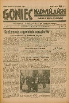 Goniec Nadwiślański: Głos Pomorski: Niezależne pismo poranne, poświęcone sprawom stanu średniego 1936.10.10 R.12 Nr236A
